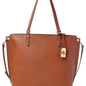 Lauren Ralph Lauren- like-Leather Medium Abby Tote